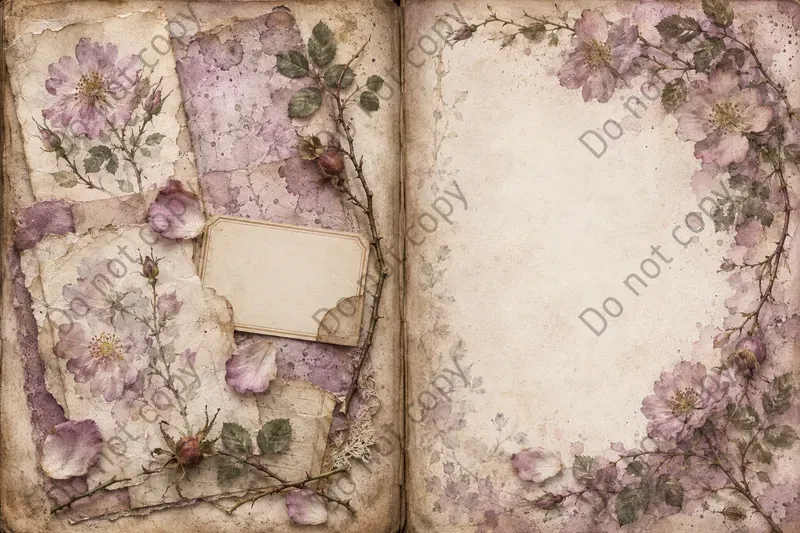 Rose Garden Journal Spreads