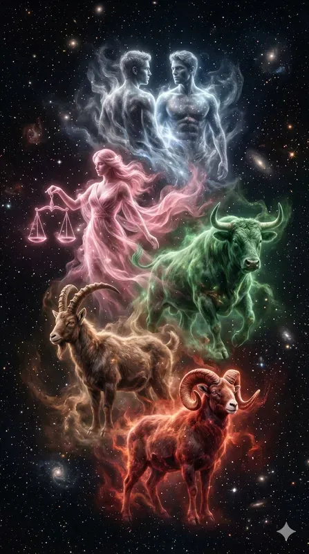 Custom Zodiac Family Art
