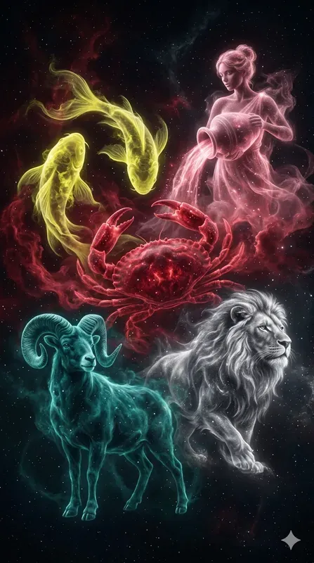 Custom Zodiac Family Art