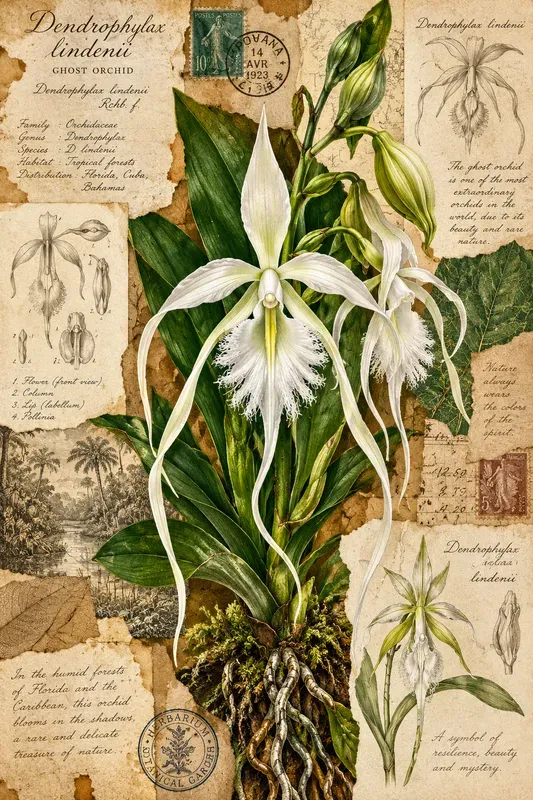 Vintage Botanical Junk Journal Collages