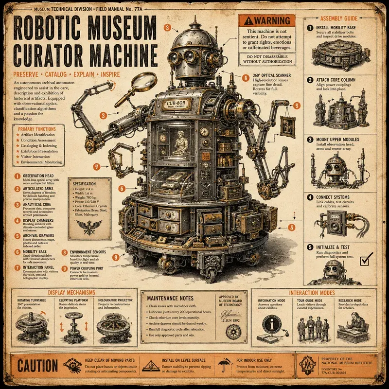 Retrofuturistic Fictional Invention Men