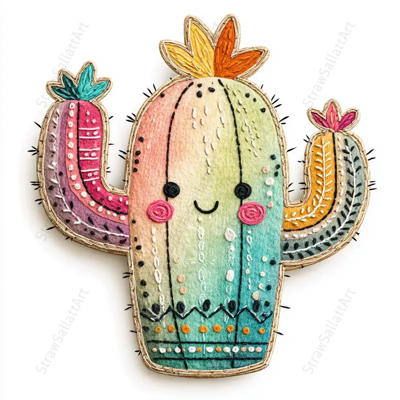 Minimalist Kids Applique Icon Cliparts