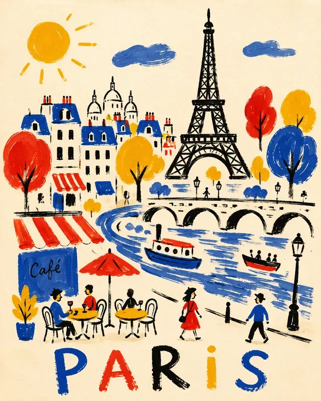 Hand Drawn Travel Posters