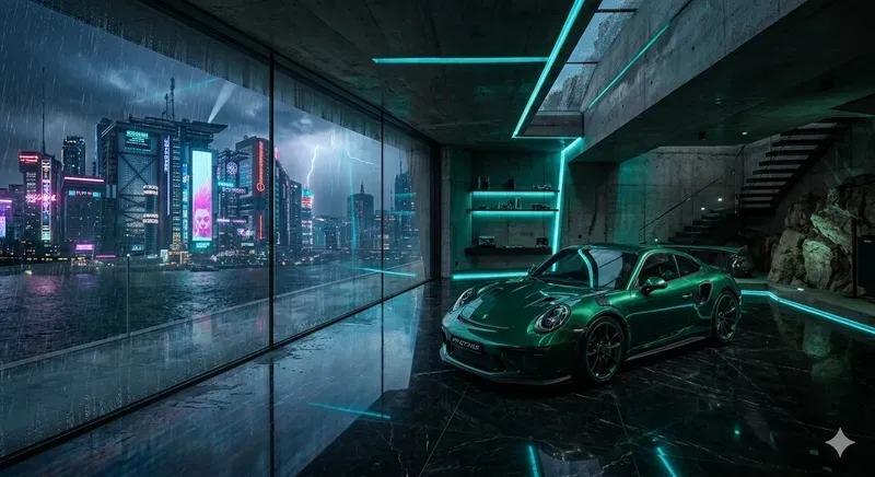 Billionaires Cliffside Secret Garages
