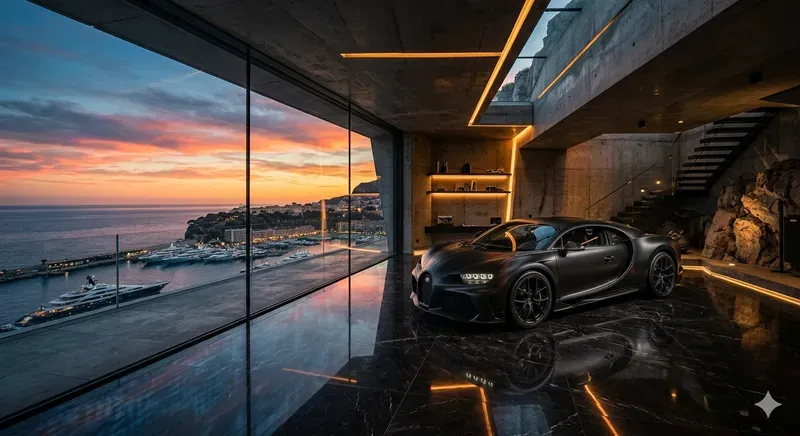 Billionaires Cliffside Secret Garages