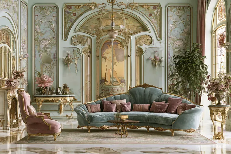 Alphonse Mucha Interiors