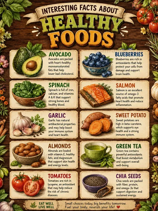 Rustic Healthy Food Infographics