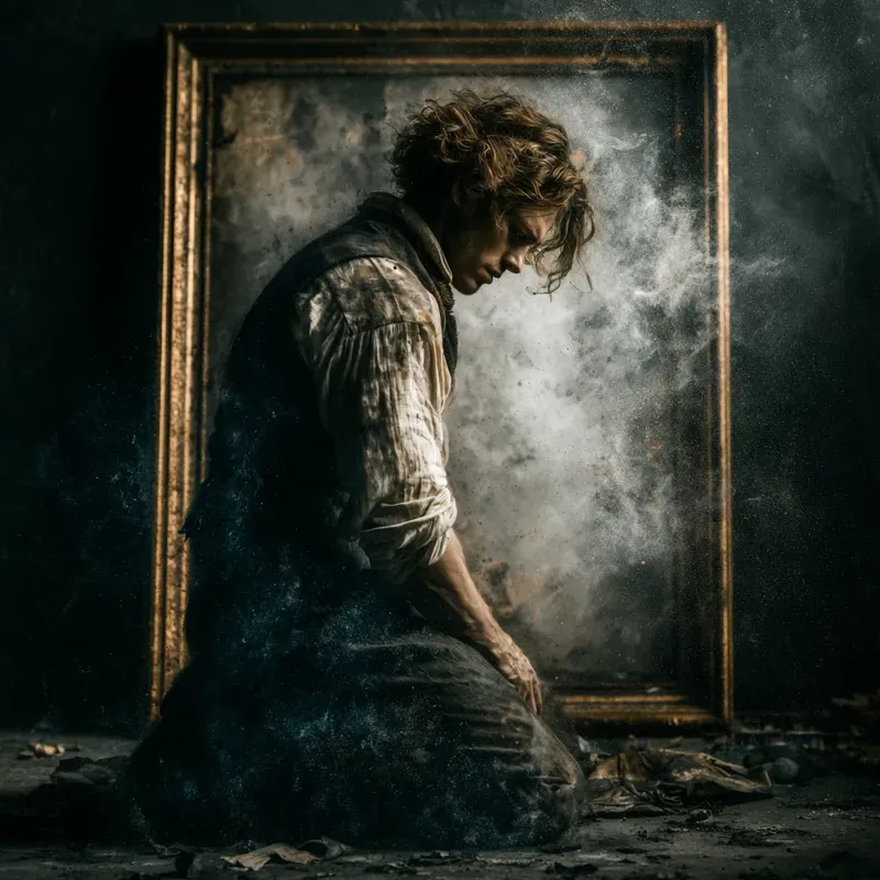 Dark Cinematic Introspection Art