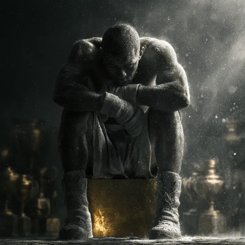 Dark Cinematic Introspection Art