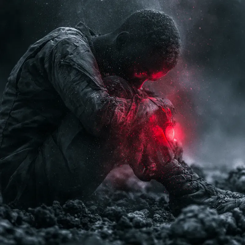 Dark Cinematic Introspection Art