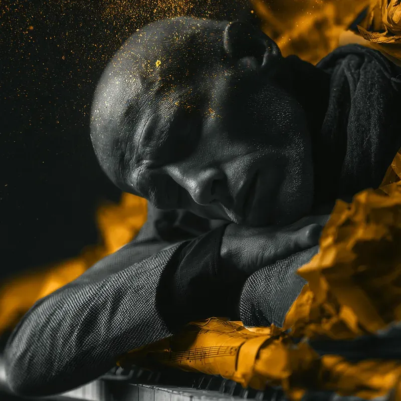 Dark Cinematic Introspection Art