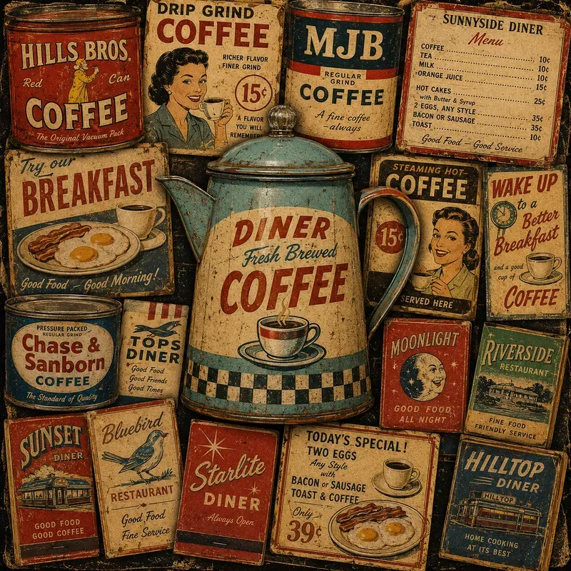 Retro Americana Ephemera Collage Art