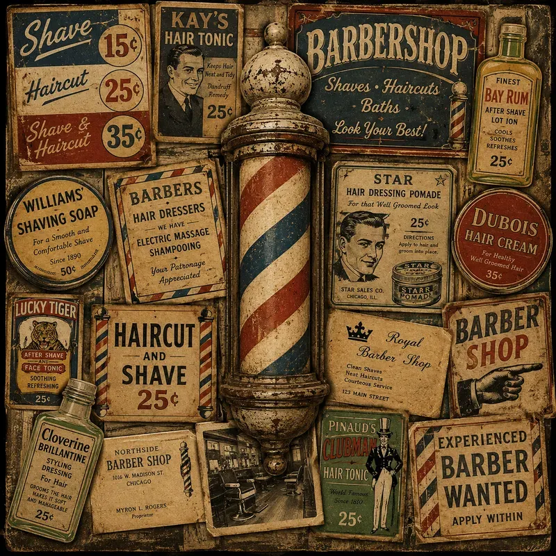 Retro Americana Ephemera Collage Art
