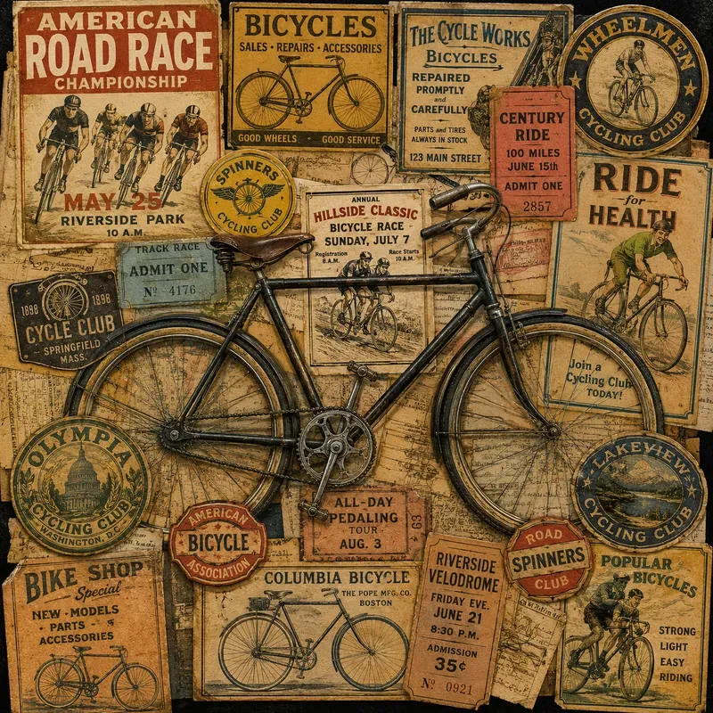 Retro Americana Ephemera Collage Art