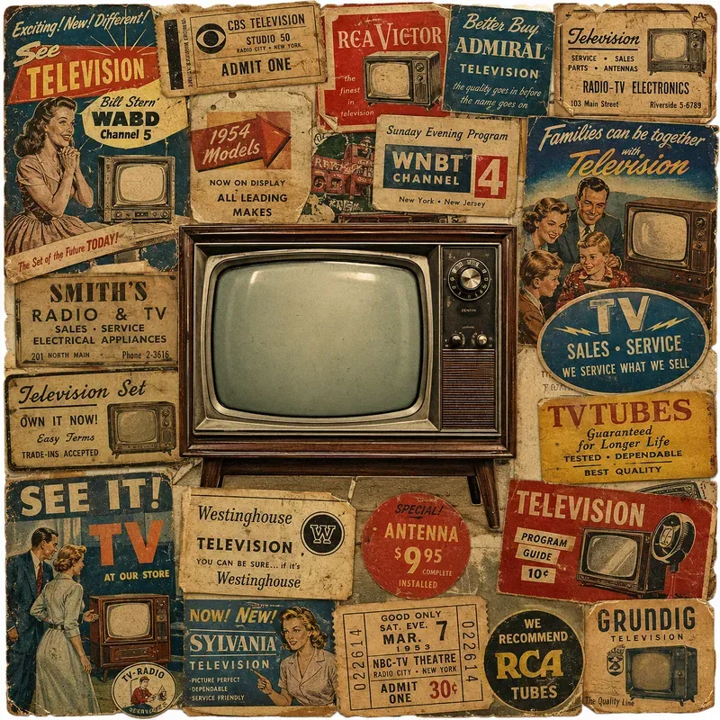 Retro Americana Ephemera Collage Art