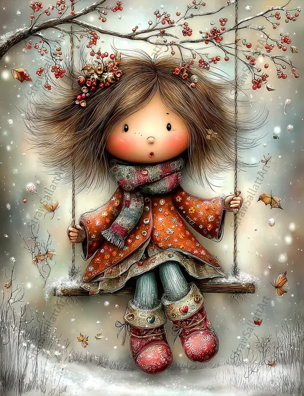 Whimsical Christmas Characters Ephemera