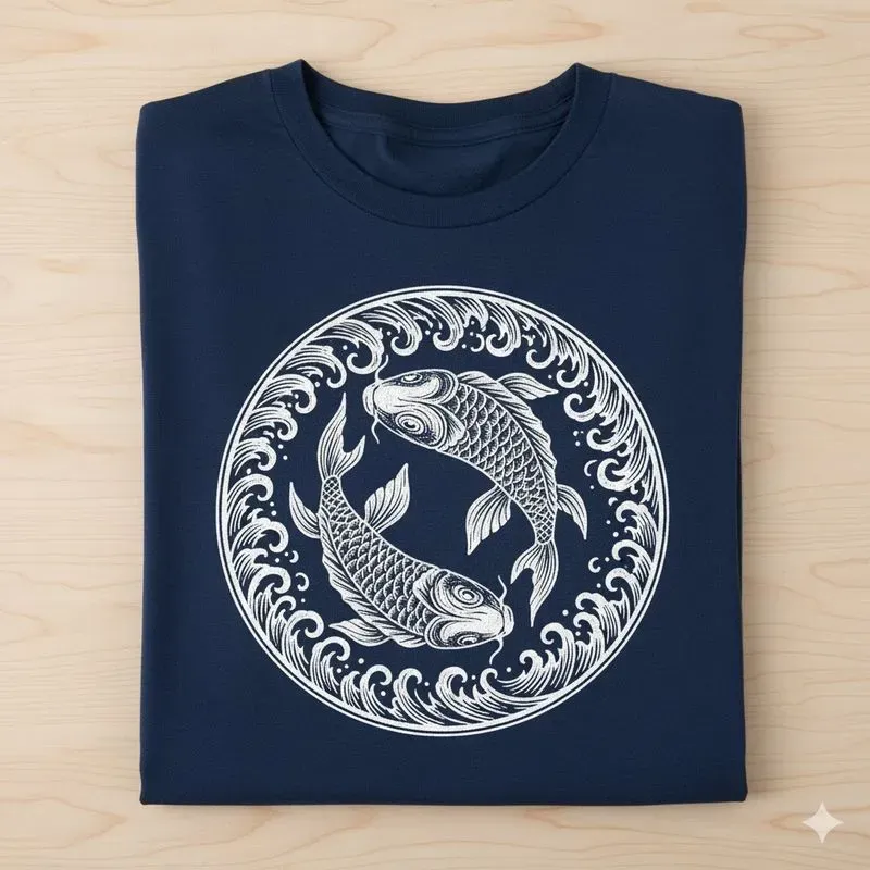 Handdrawn Marine Art Tshirt Collections