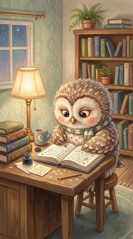 Cute Study Animals Illustrations
