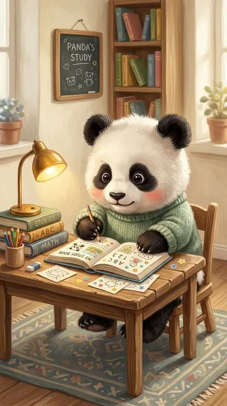 Cute Study Animals Illustrations