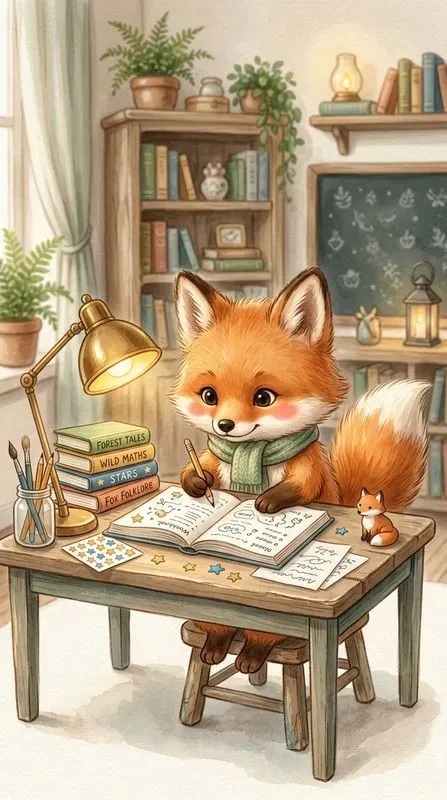 Cute Study Animals Illustrations