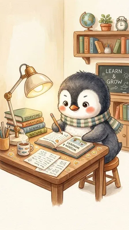 Cute Study Animals Illustrations