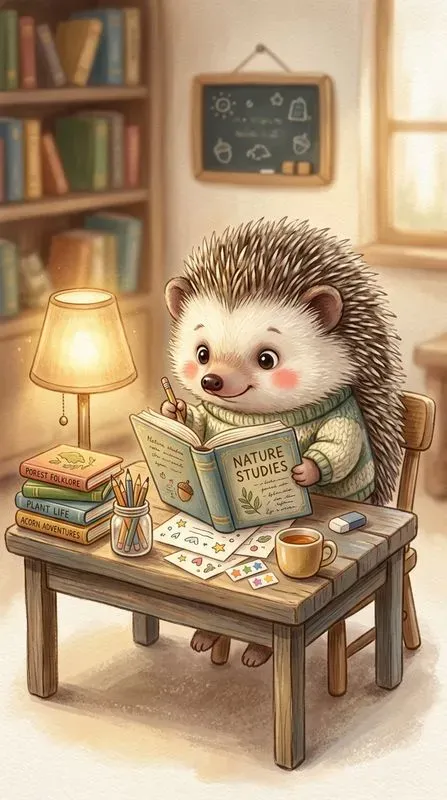 Cute Study Animals Illustrations