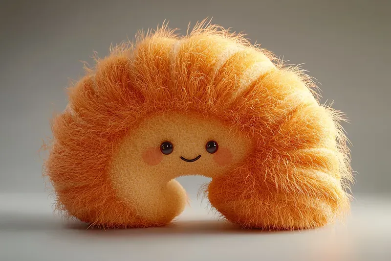 Fluffy 3D Plush Toys Cute Food Series