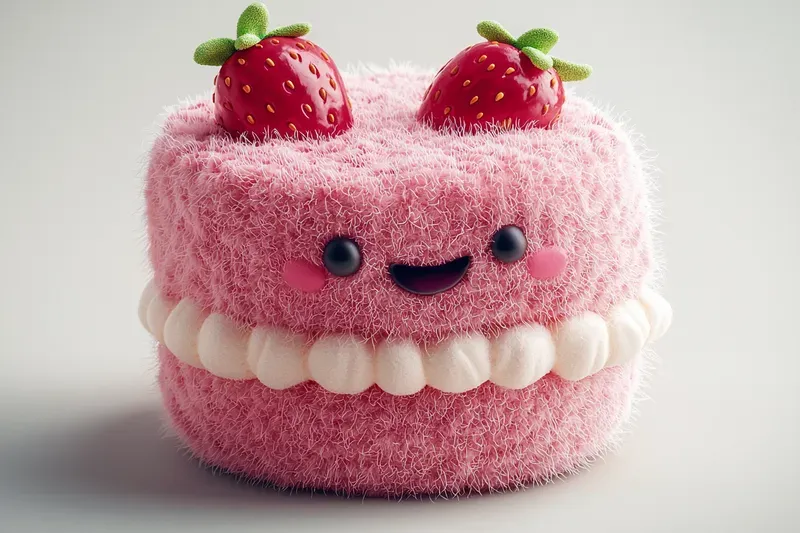 Fluffy 3D Plush Toys Cute Food Series