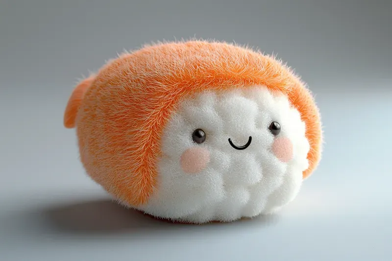 Fluffy 3D Plush Toys Cute Food Series