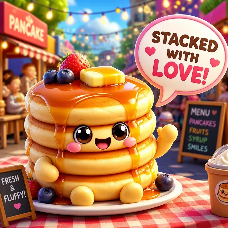 Kawaii 3D Food Mascots