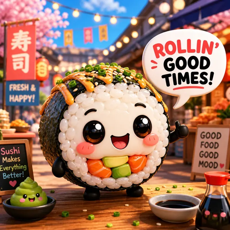 Kawaii 3D Food Mascots