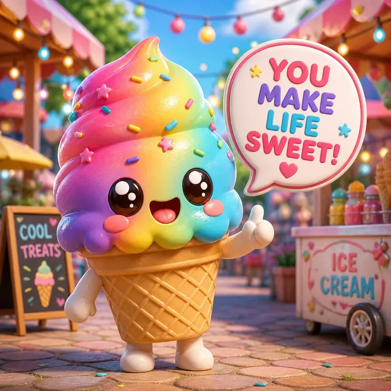 Kawaii 3D Food Mascots
