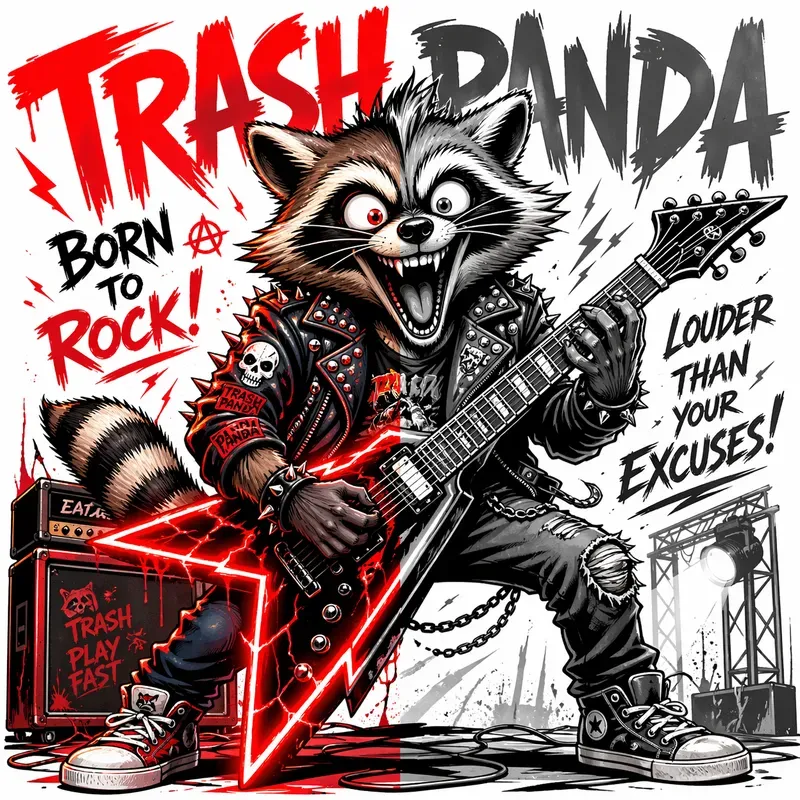 Split Color Cartoon Art