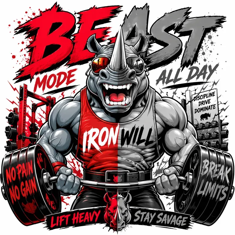 Split Color Cartoon Art