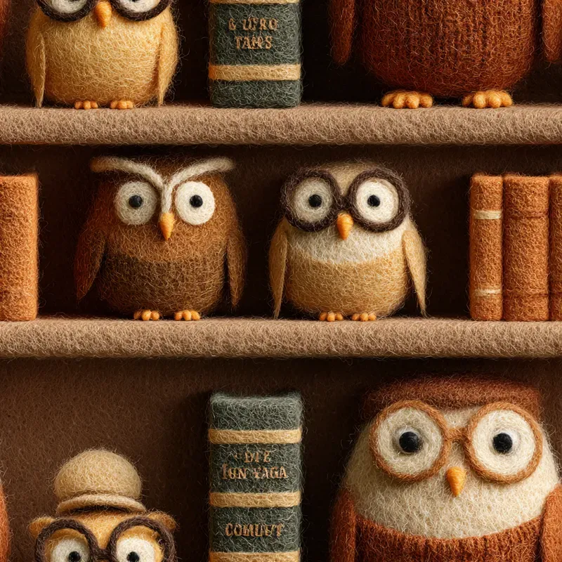 Cozy Felt 3D Seamless Patterns