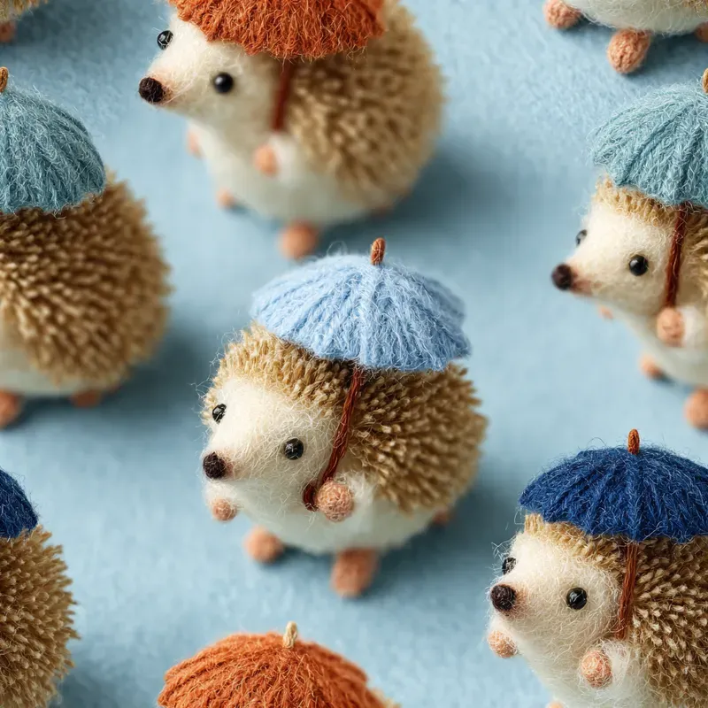 Cozy Felt 3D Seamless Patterns