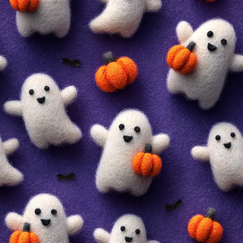 Cozy Felt 3D Seamless Patterns