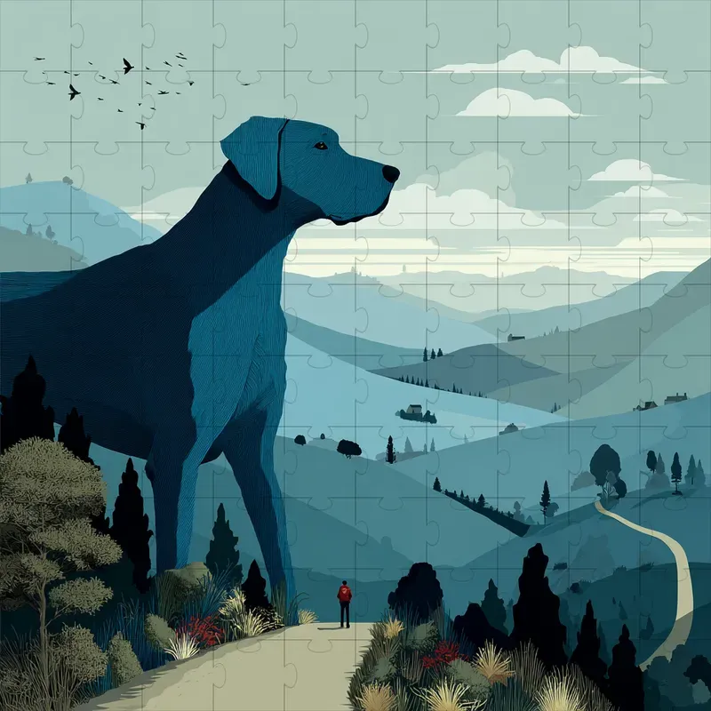 Vector Poster Layered Serene Vistas
