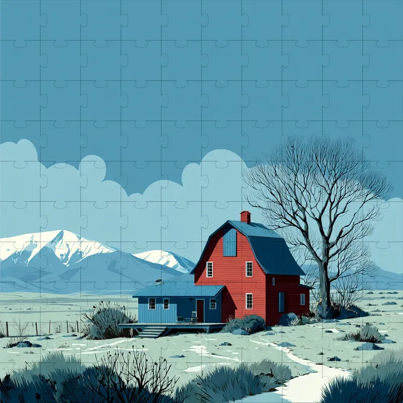 Vector Poster Layered Serene Vistas