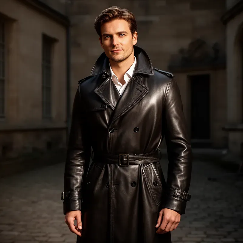 Tailored Leather Trench Portraits