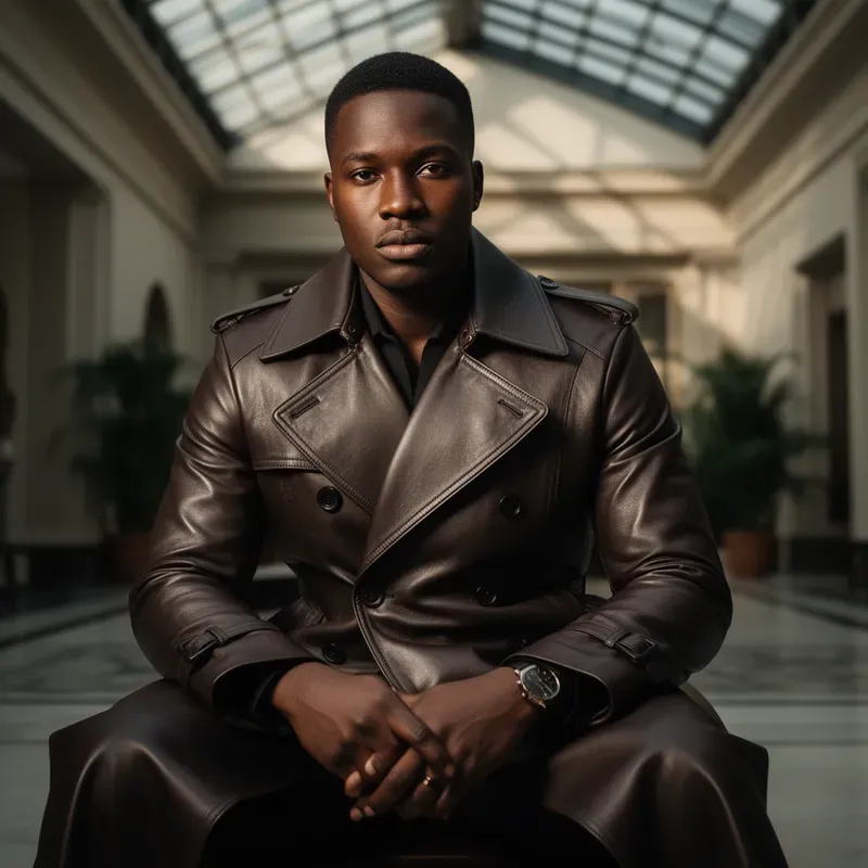 Tailored Leather Trench Portraits