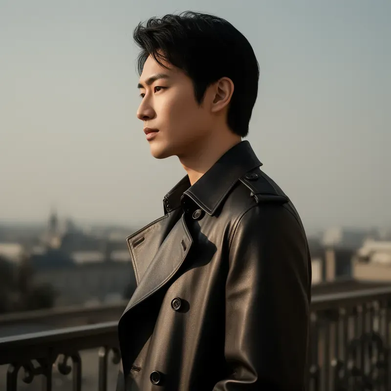 Tailored Leather Trench Portraits