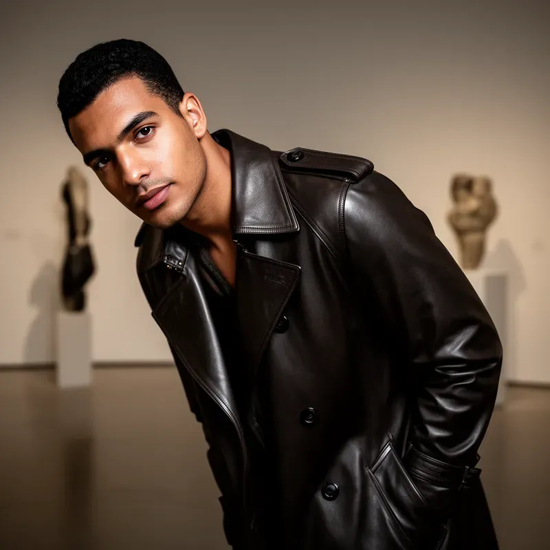Tailored Leather Trench Portraits