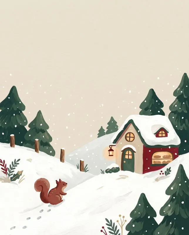 Gouache Holiday Card Scenes