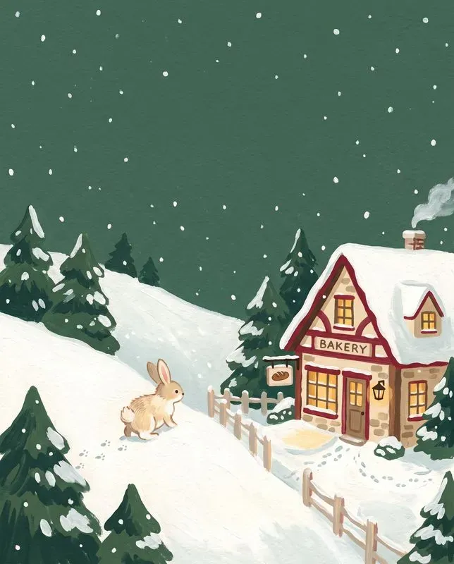 Gouache Holiday Card Scenes