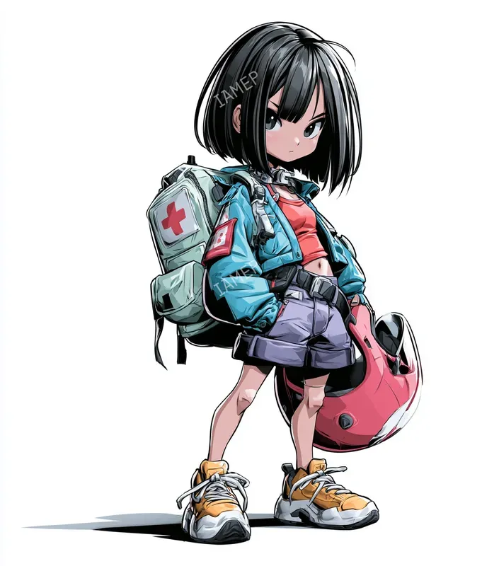 Colorful Urban Anime Characters