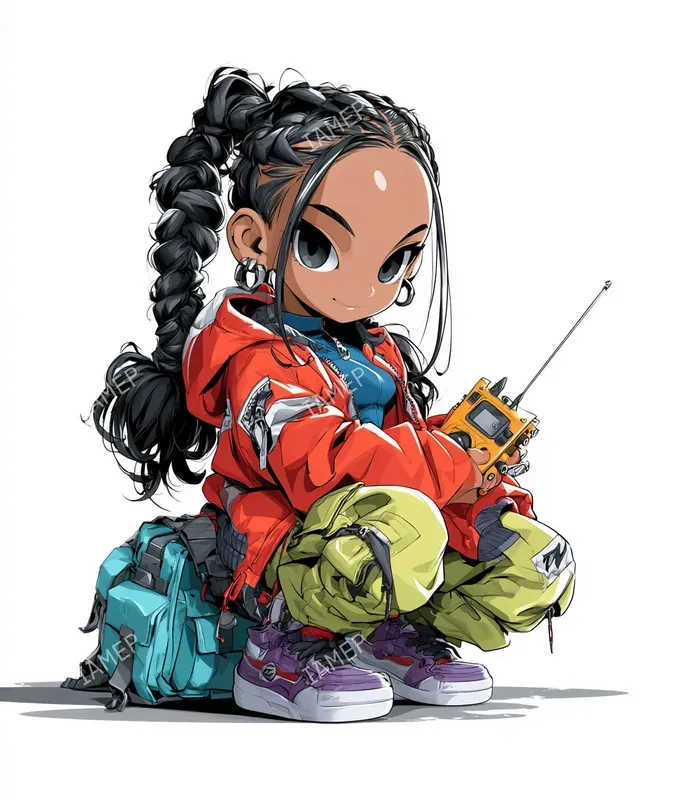 Colorful Urban Anime Characters
