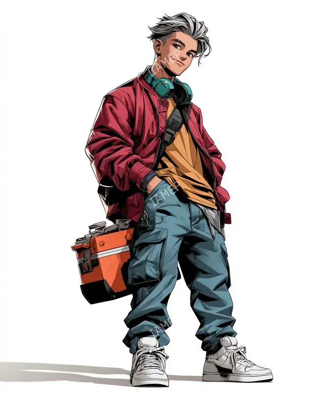 Colorful Urban Anime Characters