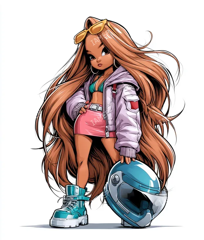 Colorful Urban Anime Characters