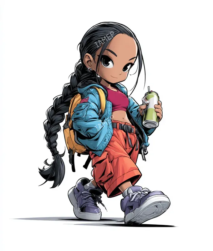 Colorful Urban Anime Characters